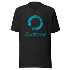 Zen Mindset - Turqoise Brushstroke Circle  T-shirt