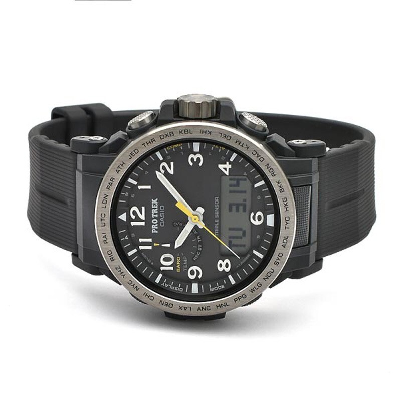 Casio Pro Trek PRW-51Y-1JF Black Climber Line Solar Radio Men