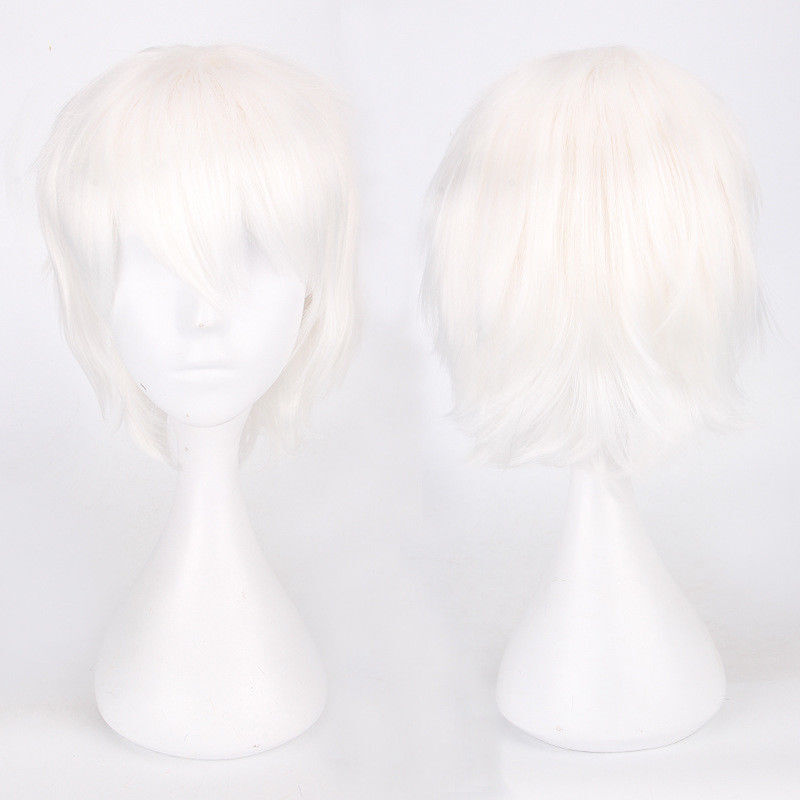 Unisex Halloween Cosplay Costume Party Hair Anime Wigs Short Full Hair Wig  USA F