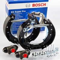 Bosch 0204114554 Vormontiert Bremsbackensatz Hinten FüR Clio Logan Sandero Dacia