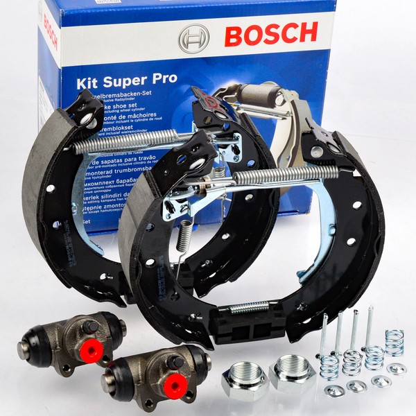 Bosch 0204114554 Vormontiert Bremsbackensatz Hinten FüR Clio Logan Sandero Dacia-image