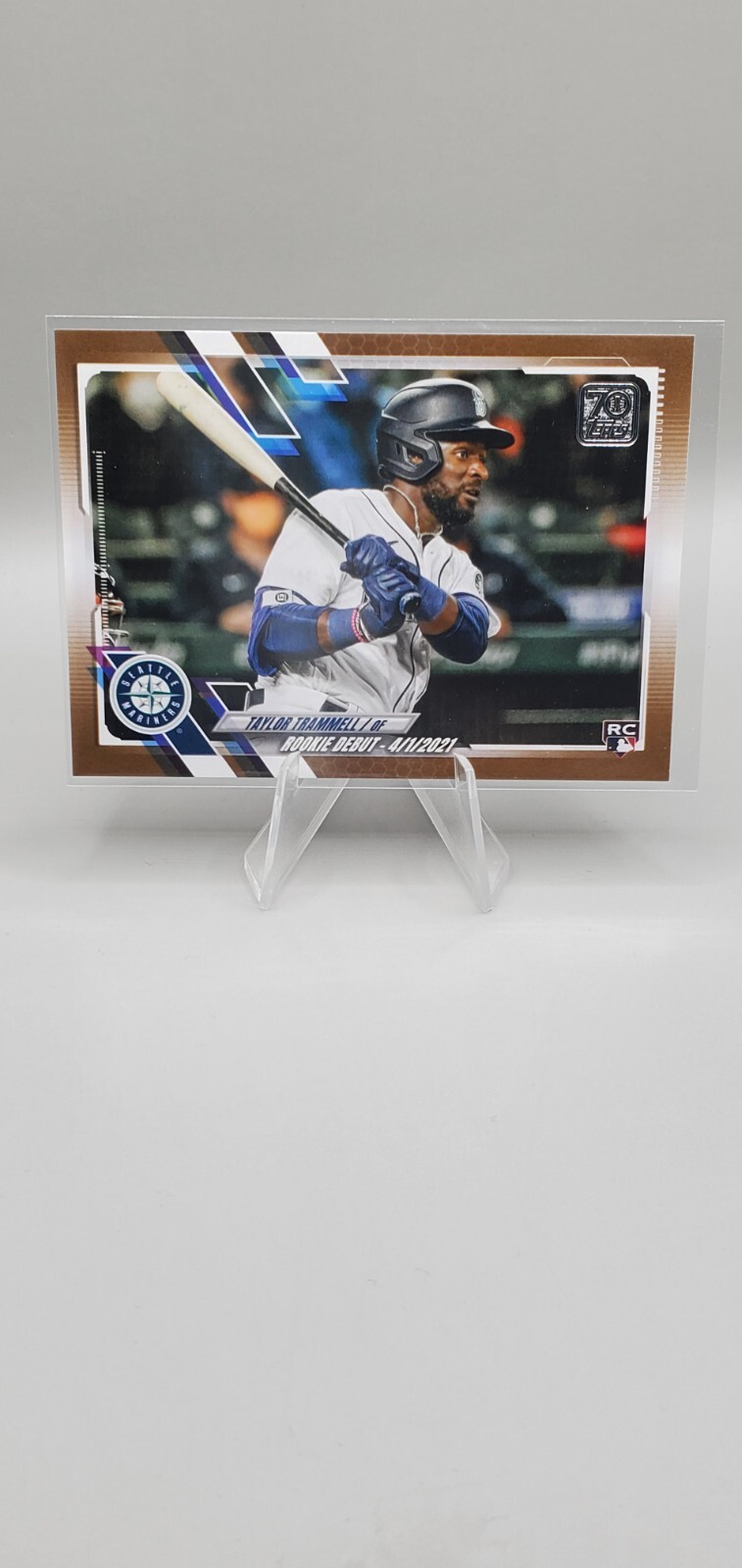 2021 Topps Update #US277 TAYLOR TRAMMELL RC Gold #'d 118/2021 Seattle Mariners