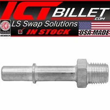 ICT Billet 3/8 Fuel Rail Quick Connect Male to 1/4" NPT Adapter Fitting