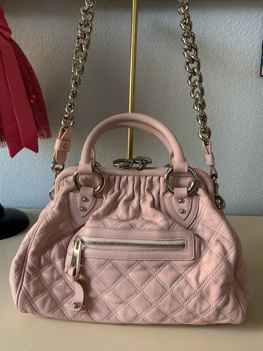 Marc Jacobs Baby Pink Leather Quilted The Mini Stam Bag | eBay