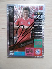 Robert Lewandowski autograph signed TC Topps Bundesliga "Bayern Munich 20/21"