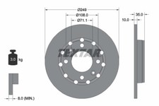 Fits TEXTAR 92325803 Brake disc DE stock
