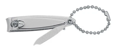 Nagelknipser klein YES SOLINGEN Becker-Manicure Stahl verchromt mit Nagelfeile