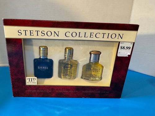 Vintage Stetson Cologne Collection Gift Set .5 fl oz ea