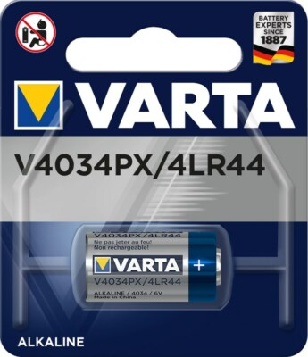 Varta Batterie Alkali - 4LR44, V4034PX  Alkali-Mangan Batterie (Alkaline), 6 V