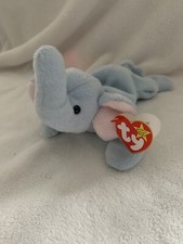 Retired TY Peanut Beanie Baby, 1995, PVC Pellets RARE WITH ERRORS.