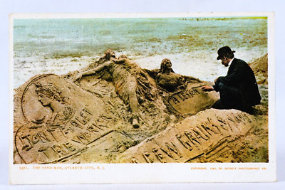 The Sand Man Atlantic City 1900 Antique No.5371 Detroit Photographic Co Postcard