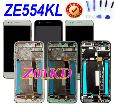 For Asus ZenFone 4 ZE554KL Z01KD SD660 LCD Touch Screen Digitizer Assembly+Frame