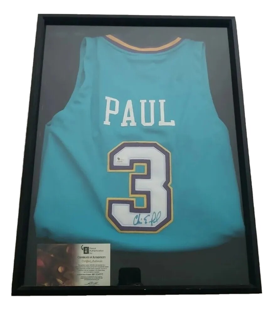 Chris Paul Hornets Jersey Signed Global Authentication Certified