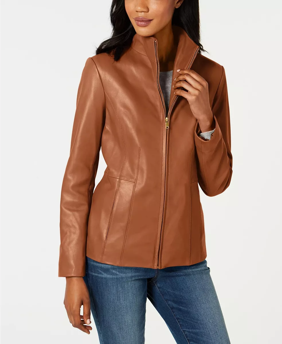 Cole haan leather clearance jacket