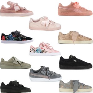 puma heart suede trainers ladies