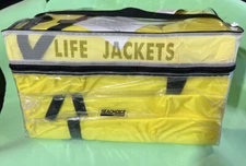 NEW Seachoice Yellow Adult Life Vest 4-Pack with Bag 86010