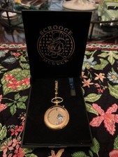 1997 Disney Scrooge McDuck 50th Anniversary Pocket Watch Limited Edition Working