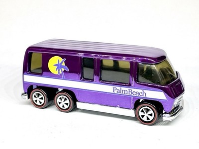CUSTOM MADE REDLINE Hot Wheels  Palm Beach GMC Motorhome Spectraflame Purple.  