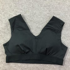 Tommie Copper Sports Bra Womens 2XL Black Shoulder Support Activewear Gym Copper