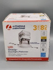 Lithonia Lighting OneUp 3" White Downlight Integrated LED Recessed Light Kit