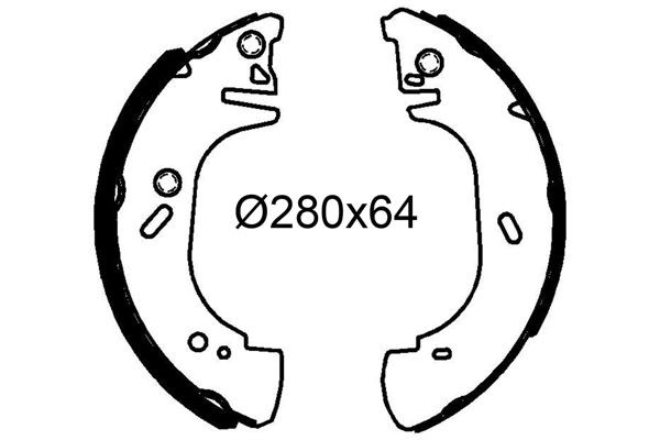 Valeo 564294 Bremsbackensatz Hinten FüR Ford-image