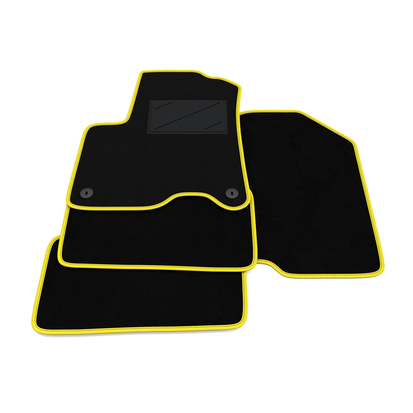 Tapis de sol noirs sur mesure pour Kia e-Niro 2019-2022