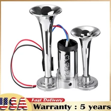 Car Electric Air Horn For Trucks RV Car Boat 12V 12V Super Loud Dual Trumpet