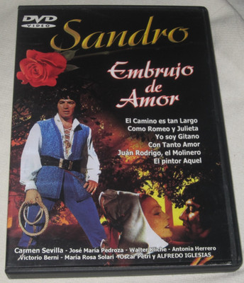 SANDRO - Embrujo De Amor (1970) DVD Spanish Only Movie Carmen Sevilla Latin