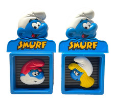 Vintage 1984 Smurf AM/FM Radios With Twin Speakers