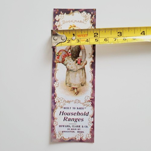 Vintage 70s Howard Clark & Co Bake Bookmark Evergreen Press- 1800s Advertisement - 第 6/12 張圖片