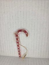 Glass Hand Blown Candy Cane Ornament