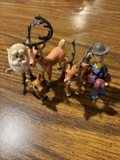Rudolph the Red Nosed Reindeer Figure Lot of 5