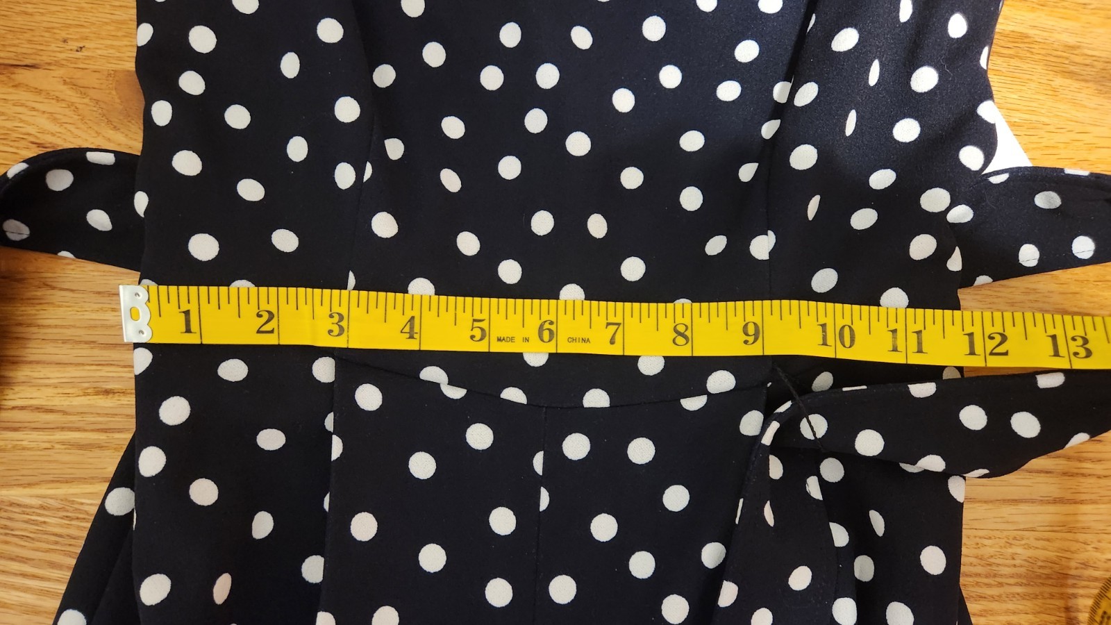 NWT Calvin Klein Women's Navy Polka Dot Jumpsuit Size 0 XS Wide Leg Cropped thumbnail 18