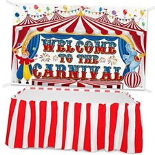 Large Carnival Circus Party Decorations 71 x 43 Inch for Circus Theme Party