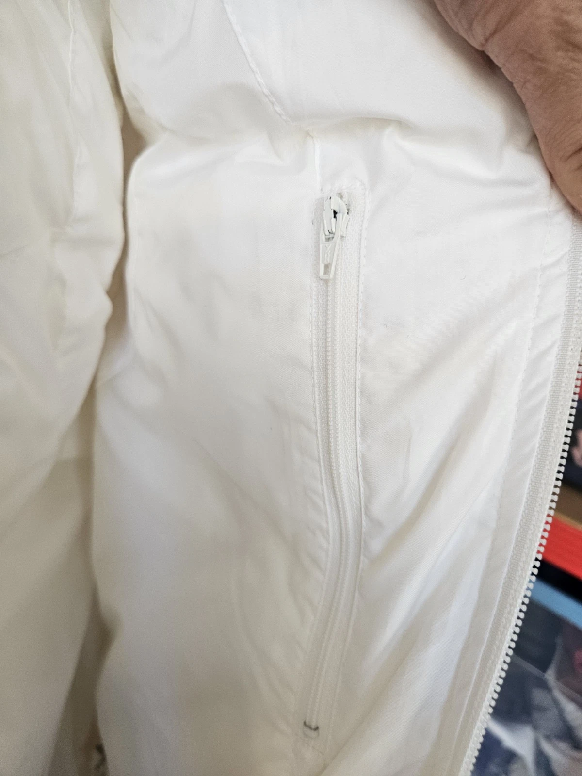 Vintage Nike Allure Down Puffer Vest Women’s XL White Cream Y2K Gilet Hooded - product detail image 20