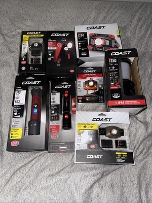 Coast Flashlights,lanterns,headlights Most Are Rechargeable,Send Me A Offer.