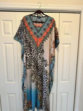 SIRELY’S Couture BEADED LONG KAFTAN SIZE S/M