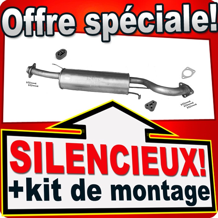 Silencieux intermédiaire d'échappement pour Mitsubishi Pajero Sport 1