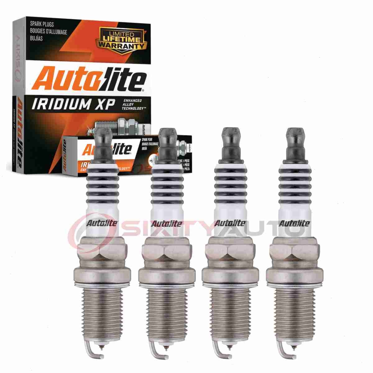 4 pc Autolite Iridium XP Spark Plugs for 1998-2013 Volkswagen Beetle 1.8L mz