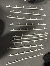 Eleven 1960s Eldon Track Parts Slot Car 1/32 Scale Parts