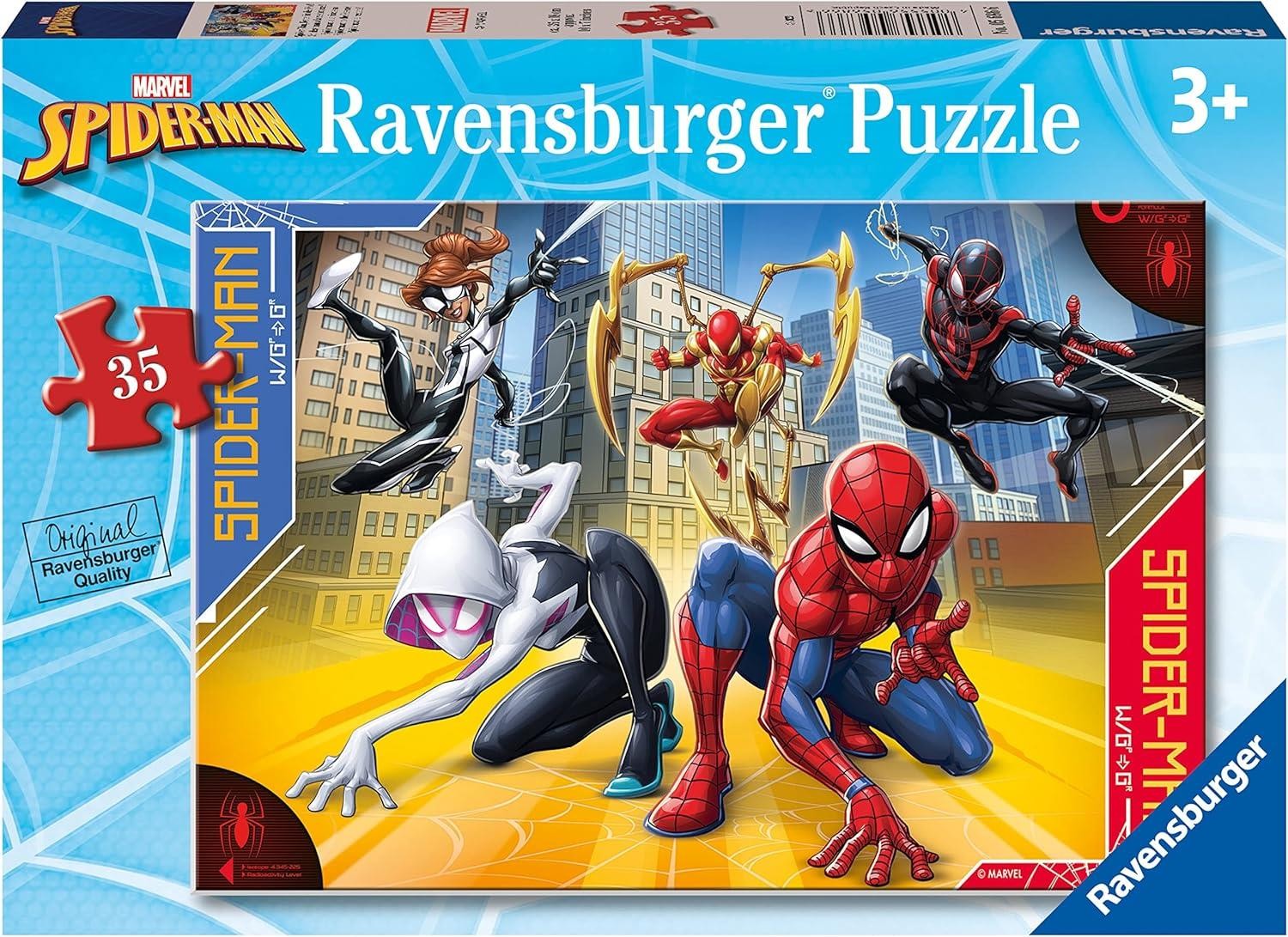 Spiderman 35 Piece Puzzle Ravensburger Marvel Spiderman Jigsaw Puzzle