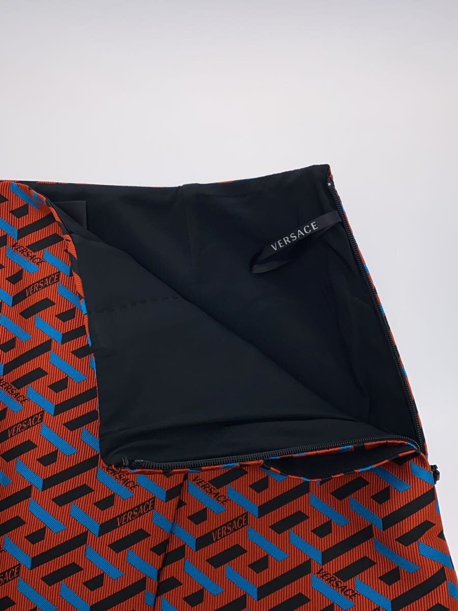 VERSACE Skirt, Size 40, Polyester, ORN All-Over Print, 1001712 thumbnail 3