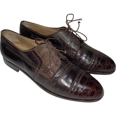 Romano Martegani for Georgio Brown Snakeskin Derby Shoes   Size: 11.5M Romano Martegani for Georgio Brown Snakeskin | Mercari main image 4
