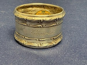 Gorham Sterling Silver Napkin Ring with Original Label