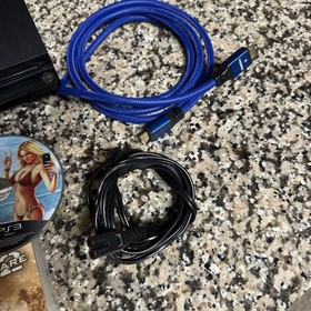 TESTED - PlayStation 3 PS3 Slim 120gb w/ Controller + Modern Warfare 2 / GTA 5