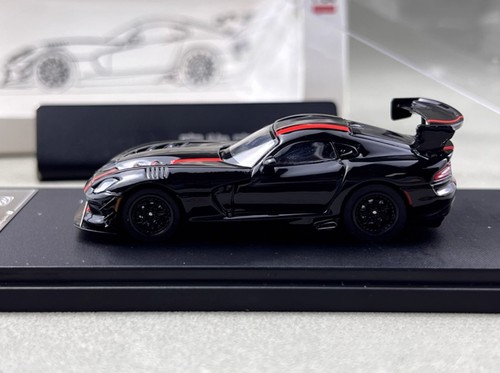HM 1:64 Black Viper ACR V10 Racing Sports Model Diecast Metal Car - Picture 5 of 11