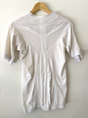 Intelliskin Shirt Mens XL White Foundation Pro V-Neck Compression Activewear Top