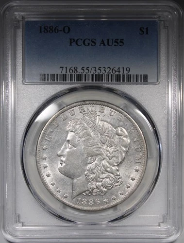 1886-O Morgan Dollar PCGS AU55 Circulated Better Date $1