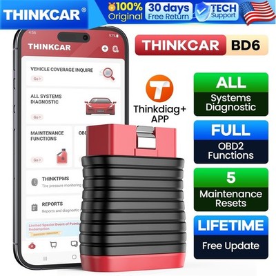 Thinkcar BD6 Bluetooth Car OBD2 Code Reader Scanner Diagnostic Tool Free Update