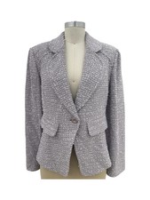 St.John knit eyelash fringe jacket 10